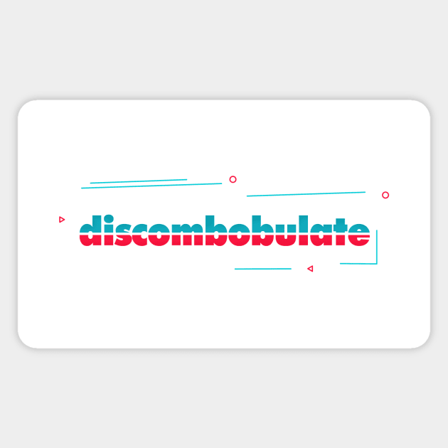 Discombobulate Sticker by magenta-dream